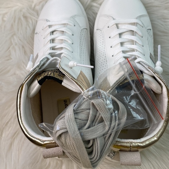 Vintage Havana Val High White/Gold/Silver Glitter High Top Shoes size 8.5 - Picture 6 of 10